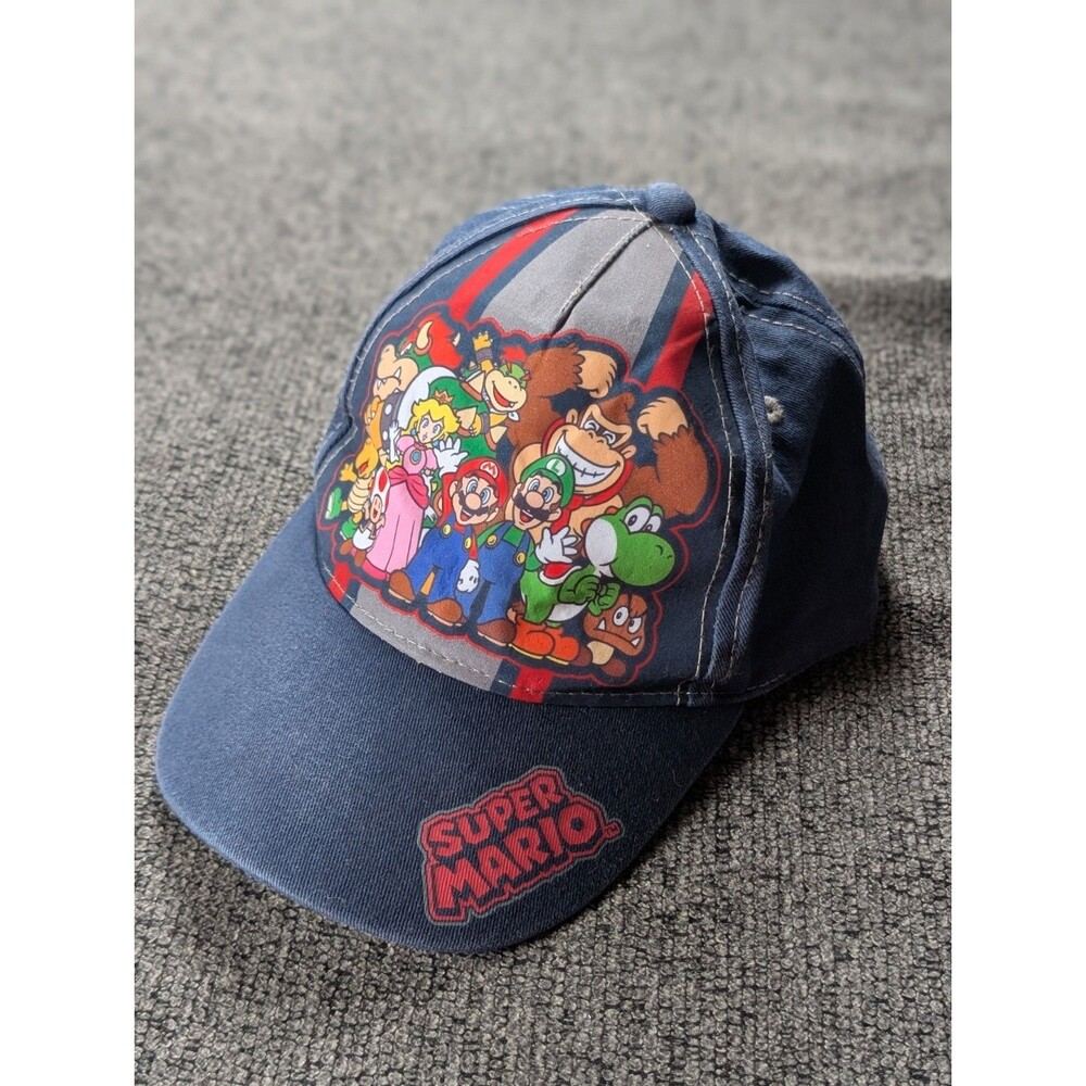 Super Mario 2019  Navy Blue Youth Baseball Cap Adjustable SnapBack Hat
